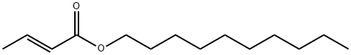 2-Butenoic acid, decyl ester, (2E)- 结构式