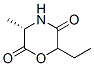 2,5-Morpholinedione,6-ethyl-3-methyl-,(3S)-(9CI) 结构式