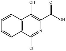 1-氯-4-羟基异喹啉-3-羧酸 结构式