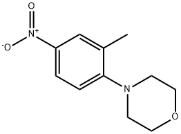 4-(2-甲基-4-硝基苯基)-吗啉 结构式