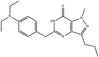 5-[[(4-DIETHYLAMINO)PHENYL]METHYL]-1,4-DIHYDRO-1-METHYL-3-PROPYL-7H-PYRAZOLO[3,4-D]PYRIMIDI-7-ONE 结构式