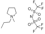 1-甲基-1-丙基吡咯烷双(三氟甲磺酰)亚胺盐 结构式