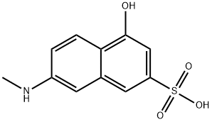 7-甲氨基-4-羟基-2-萘磺酸 结构式