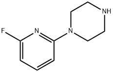 1-(6-氟吡啶-2-基)哌嗪 结构式