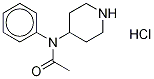 N-4-Piperidylacetanilide Hydrochloride  结构式