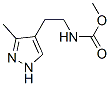 Carbamic  acid,  [2-(3-methyl-1H-pyrazol-4-yl)ethyl]-,  methyl  ester  (9CI) 结构式