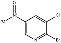 2-溴-3-氯-5-硝基吡啶 结构式