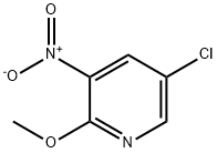5-氯-2-甲氧基-3-硝基砒啶 结构式