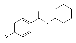 N-环己基-4-溴苯甲酰胺 结构式