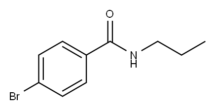 N-丙基-4-溴苯甲酰胺 结构式