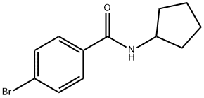 N-环戊基-4-溴苯甲酰胺 结构式
