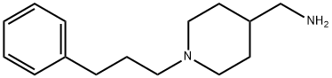 [1-(3-苯基丙基)-4-哌啶基]甲胺 结构式