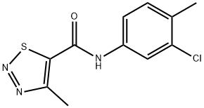 3'-氯-4,4'-二甲基-1,2,3-噻二唑-5-甲酰苯胺 结构式