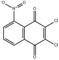 2,3-二氯-5-硝基-1,4-萘醌 结构式