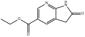 2-氧代-2,3-二氢-1H-吡咯并[2,3-B]吡啶-5-甲酸乙酯 结构式