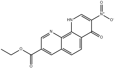 8-硝基-7-氧代-7,10-二氢-1,10-菲咯啉-3-羧酸乙酯 结构式