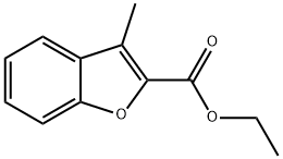 3-甲基-2-苯并呋喃羧酸乙酯 结构式