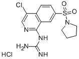 1-(4-CHLORO-7-(PYRROLIDIN-1-YLSULFONYL)ISOQUINOLIN-1-YL)GUANIDINE HYDROCHLORIDE 结构式