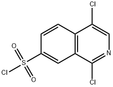 1,4-Dichloro-7-isoquinolinesulfonyl Chloride 结构式