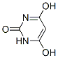 2(1H)-Pyrimidinone, 4,6-dihydroxy- (9CI) 结构式
