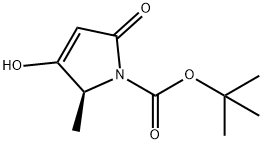 (S)-3-Hydroxy-2-Methyl-5-oxo-2,5-dihydro-pyrrole-1-carboxylic acid tert-butyl ester 结构式