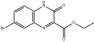 3-氧代-7-溴-3,4-二氢喹喔啉-2-甲酸乙酯 结构式