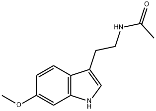 N-ACETYL-6-METHOXYTRYPTAMINE 结构式