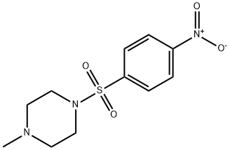 1-甲基-4-(4-硝基苯磺酰基)-哌嗪 结构式