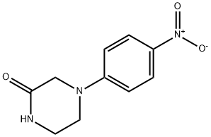 4-(4-硝基苯基)-2-哌嗪酮 结构式
