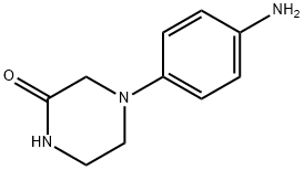 4-(4-氨基苯基)-2-哌嗪酮 结构式