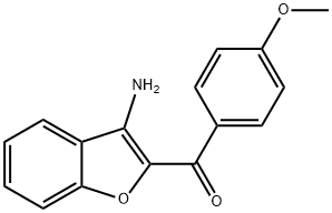 (3-AMINO-1-BENZOFURAN-2-YL)(4-METHOXYPHENYL)METHANONE 结构式