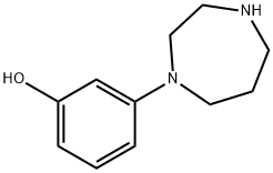 3-[1,4]Diazepan-1-yl-phenol 结构式