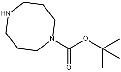 1,5-二氮杂环辛烷-1-甲酸叔丁酯 结构式