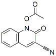 1-Acetoxy-1,2-dihydro-2-oxo-3-quinolinecarbonitrile 结构式