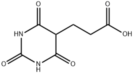 3-(2,4,6-TRIOXO-HEXAHYDRO-PYRIMIDIN-5-YL)-PROPIONIC ACID 结构式