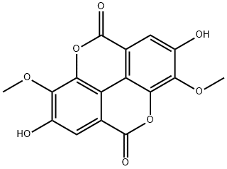 3,3'-O-二甲基鞣花酸 结构式