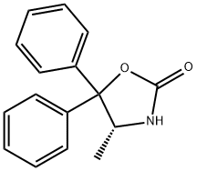R-5,5-二苯基-4-甲基-2-噁唑烷酮 结构式