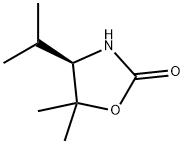 (R)-(+)-4-异丙基-5,5-二甲基-2-恶唑烷酮 结构式