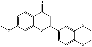 3',4',7-三甲氧基黄酮 结构式
