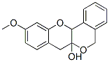 5,12a-Dihydro-10-methoxy-[2]benzopyrano[4,3-b][1]benzopyran-6a(7H)-ol 结构式