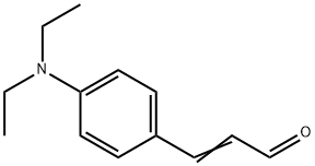 反式-4-(二乙基氨基)肉桂醛 结构式