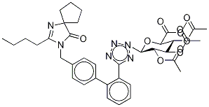Irbesartan N-β-D-2,3,4-Tri-O-acetyl-glucuronide Methyl Ester 结构式