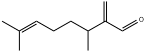3,7-二甲基-2-亚甲-6-辛烯醛 结构式