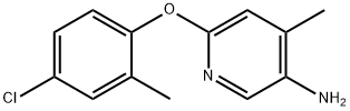 6-(4-CHLORO-2-METHYLPHENOXY)-4-METHYL-3-PYRIDINAMINE 结构式