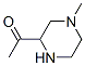 Ethanone, 1-(4-methyl-2-piperazinyl)- (9CI) 结构式