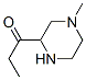 1-Propanone,  1-(4-methyl-2-piperazinyl)- 结构式