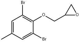 [(2,6-DIBROMO-4-METHYLPHENOXY)METHYL]OXIRANE 结构式