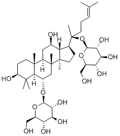 人参皂苷 Rg1 结构式