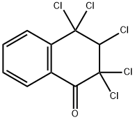 2,2,3,4,4-PENTACHLORO-1,2,3,4-TETRAHYDRONAPHTHALEN-1-ONE 结构式