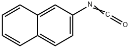 2-萘基异氰酸酯 结构式